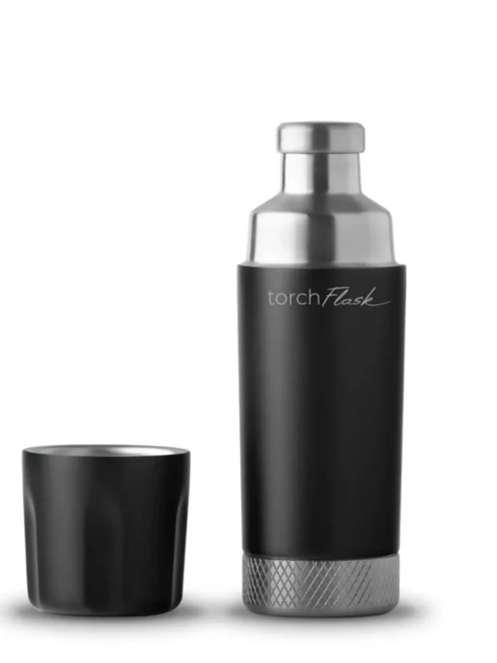High Camp Flasks Torch Flask 9 oz Onyx Black